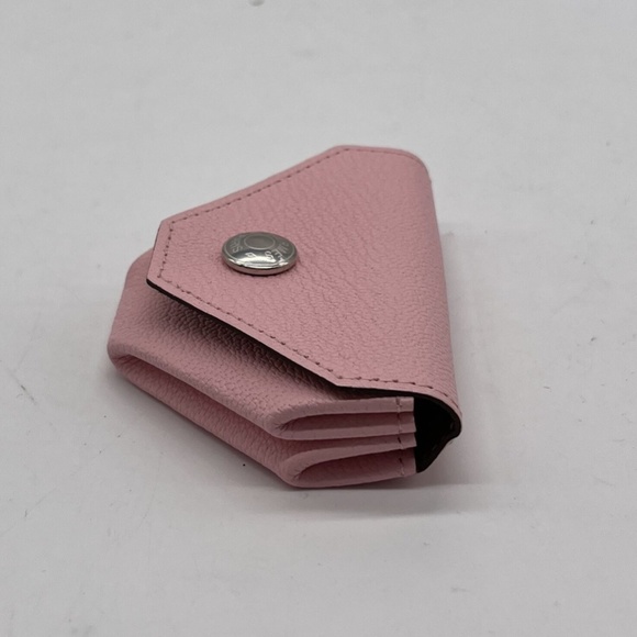 Hermes 24 Verso Mysore Goatskin Change Purse w/ Palladium Plated Snap in Pink - Picture 3 of 7